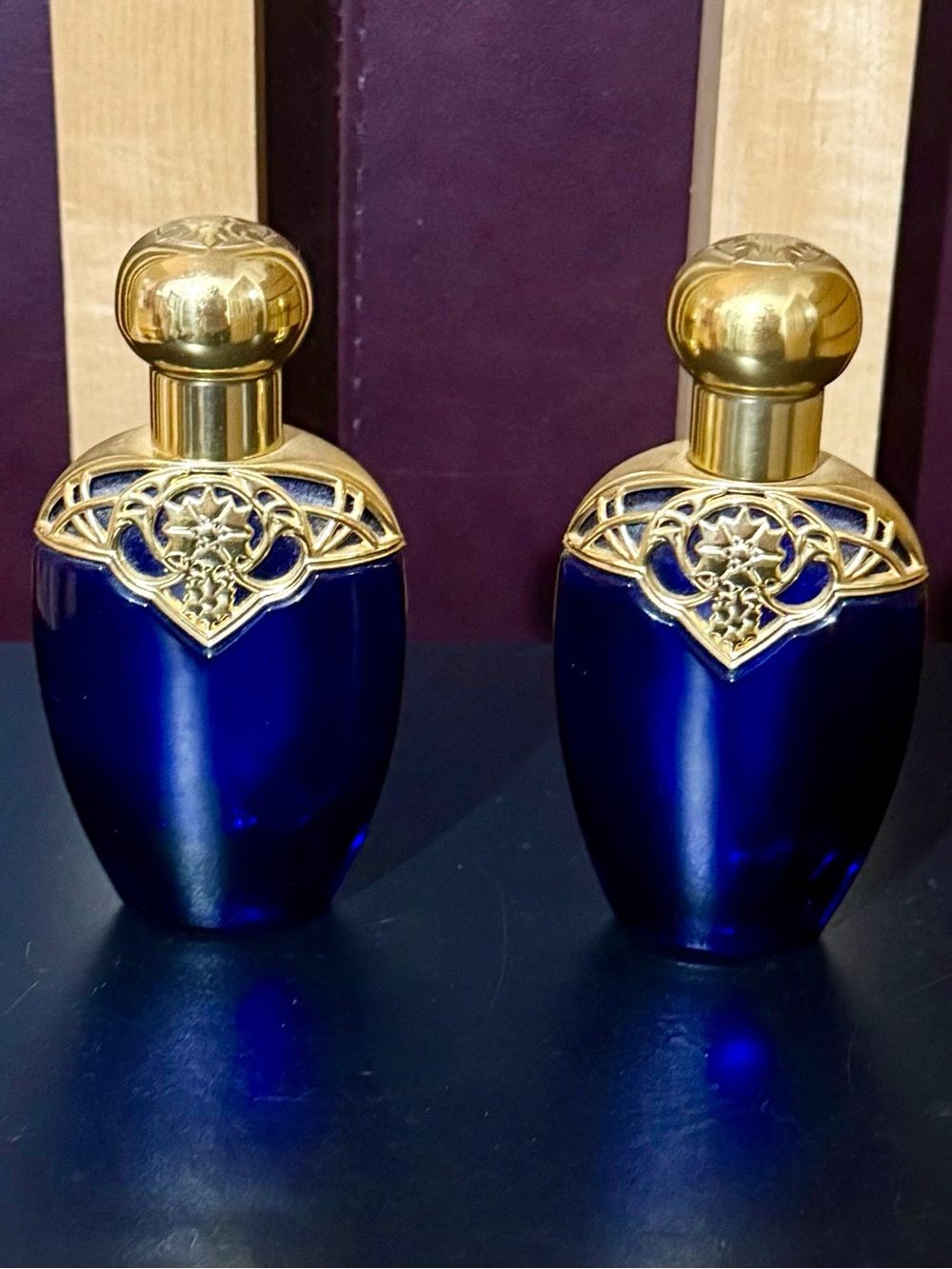 Vintage Avon Cobalt Blue Mesmerize Cologne Spray 50ml - Canadian Set of 2